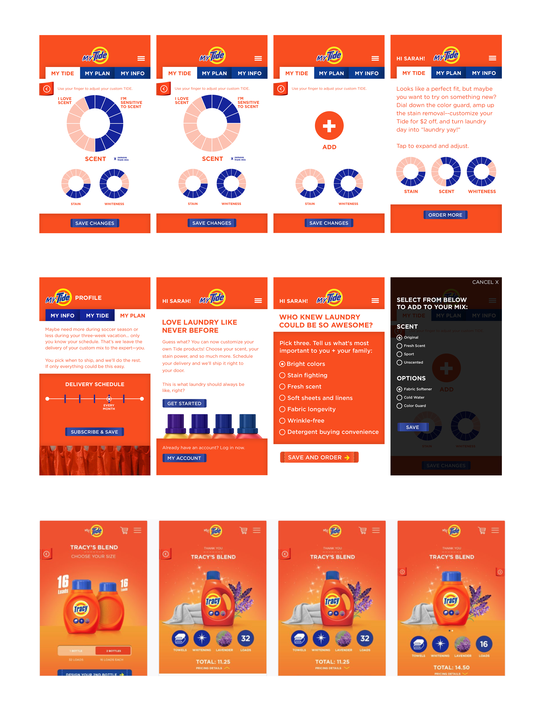 Mobile Prototype Screens